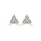 Cluster Triangle Stud 0.2in Diamond Earrings - 1